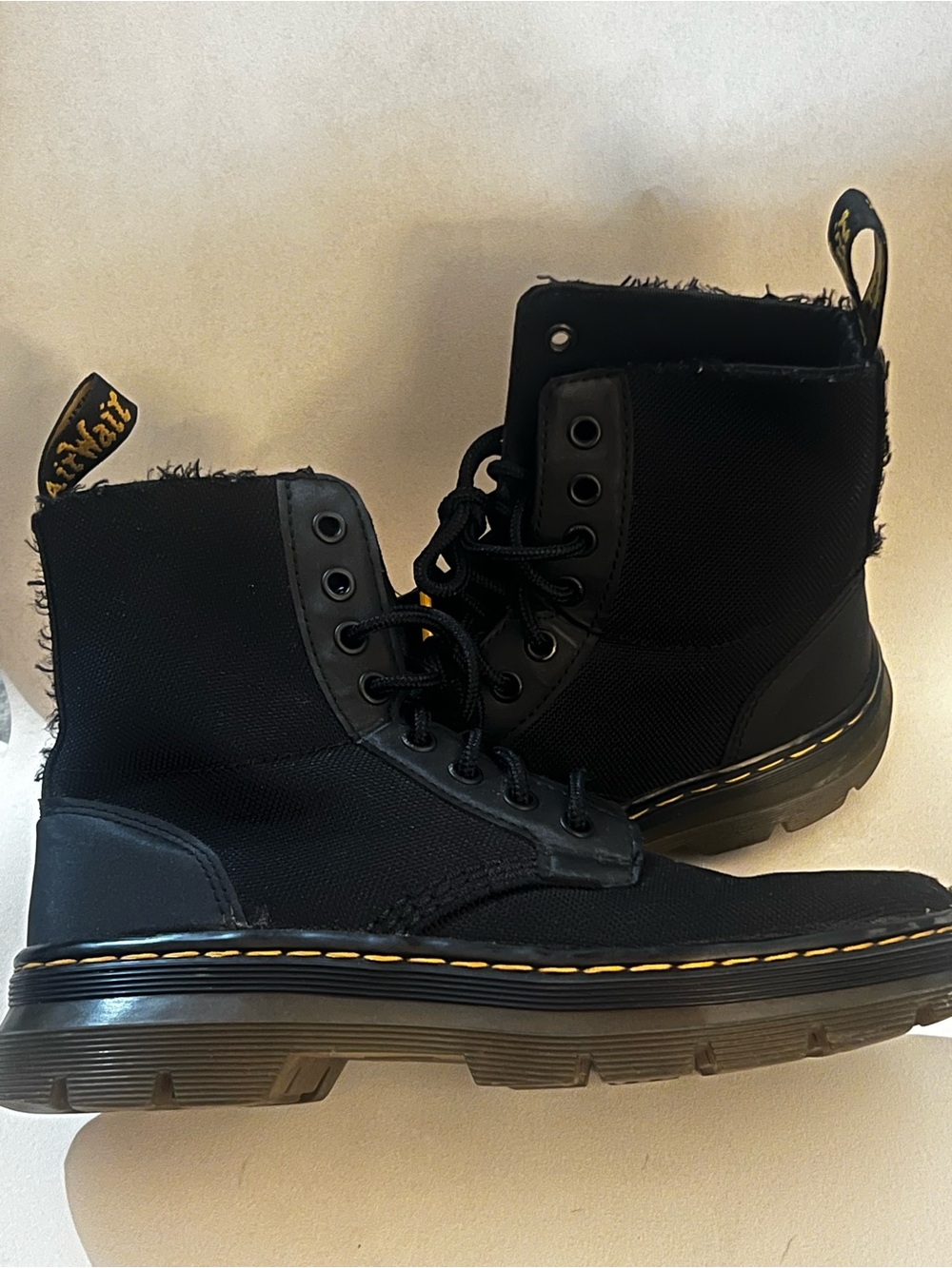 Black Dr. Marten Airwait Lace-Up Combat Boots